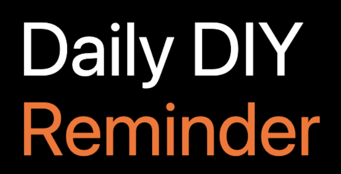 Daily DIY Reminder app title graphic